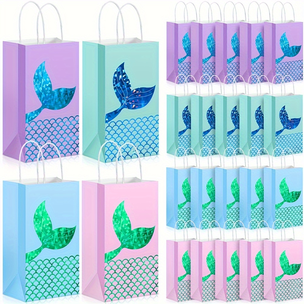 20pcs Baby Shark Party Gift Bags & Stickers for Kids Theme Birthday  Supplies,Small Paper Goodie Bag Used to Store Candy, Small Toys, Prizes and  Loot 
