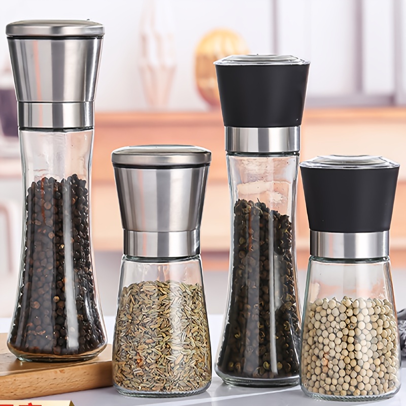 1Pcs,Pepper grinder, manual grinding bottle, small seasoning