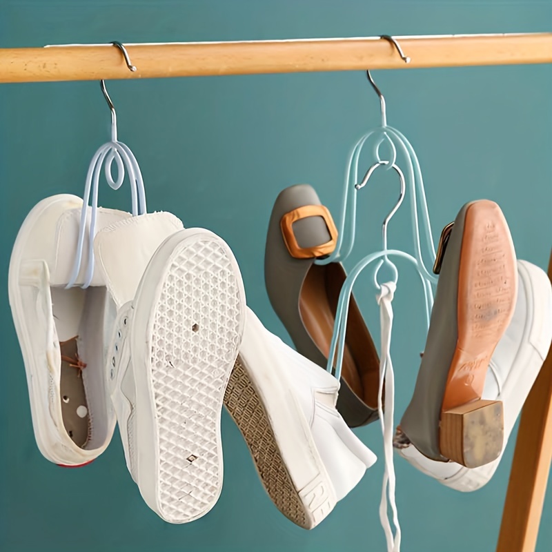 Shoes Drying Hanger Home Hanging Double Head Hook Shoes - Temu