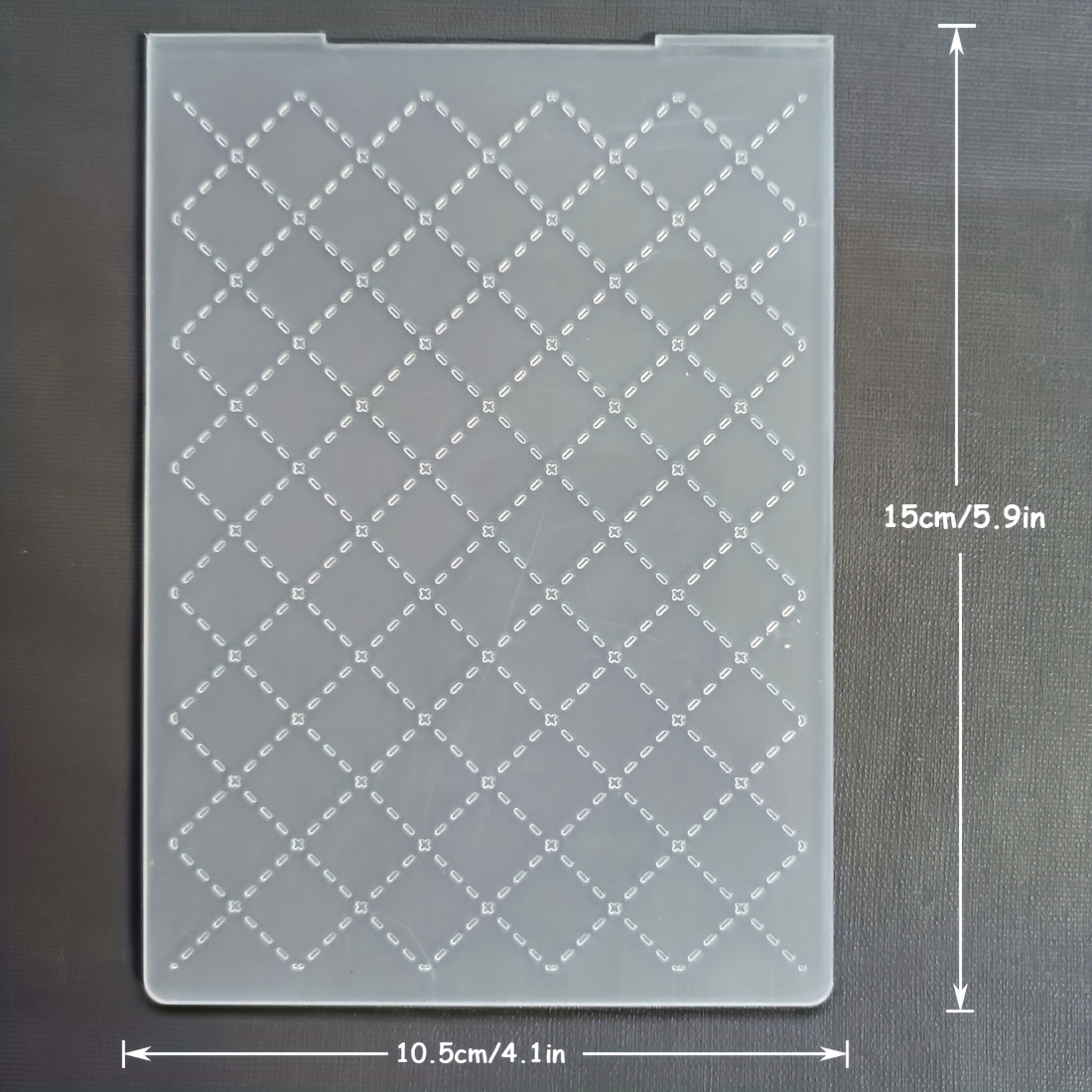 Twill Line Plastic Embossing Folder Stencil Template For