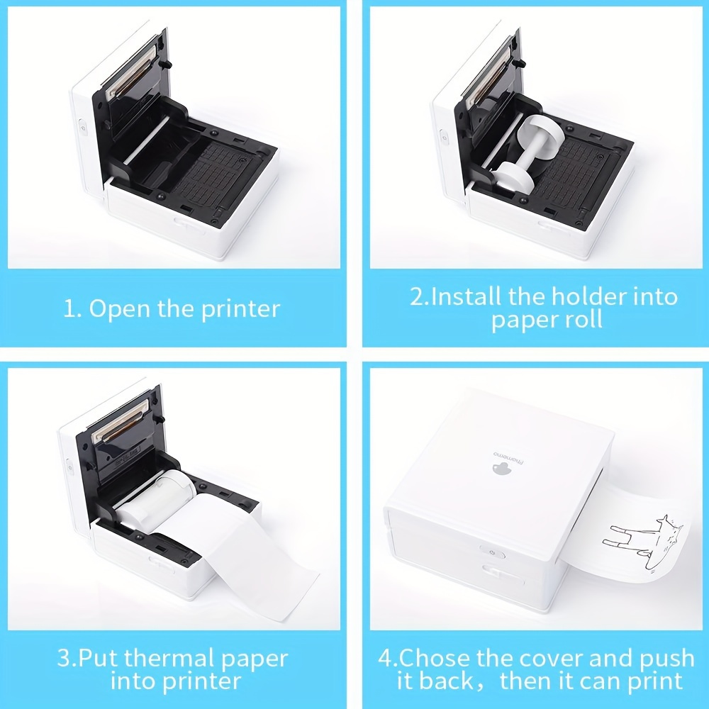 Phomemo Printer Paper for M02/M02 Pro/M02S/M03 Printer, Black