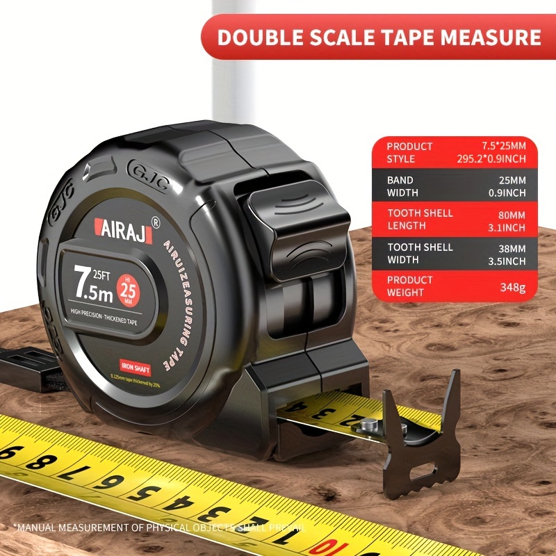 Auto Lock Tape Measure, 7.5m Tape Measure, Measurement Tape