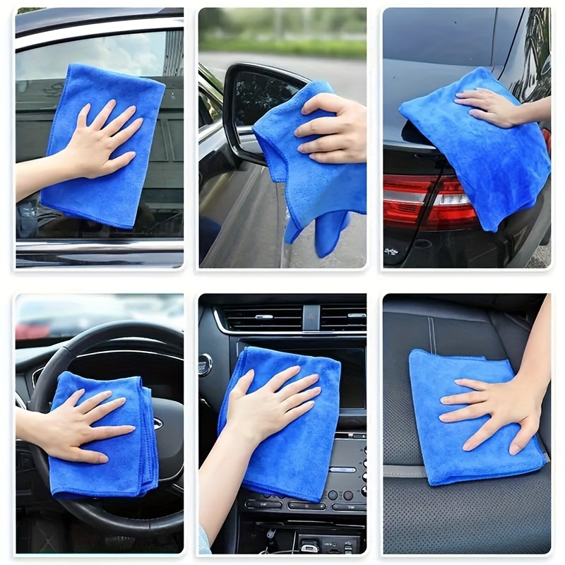 5pcs Microfiber Towel for Motorcycle Car Boat Canoe Washing