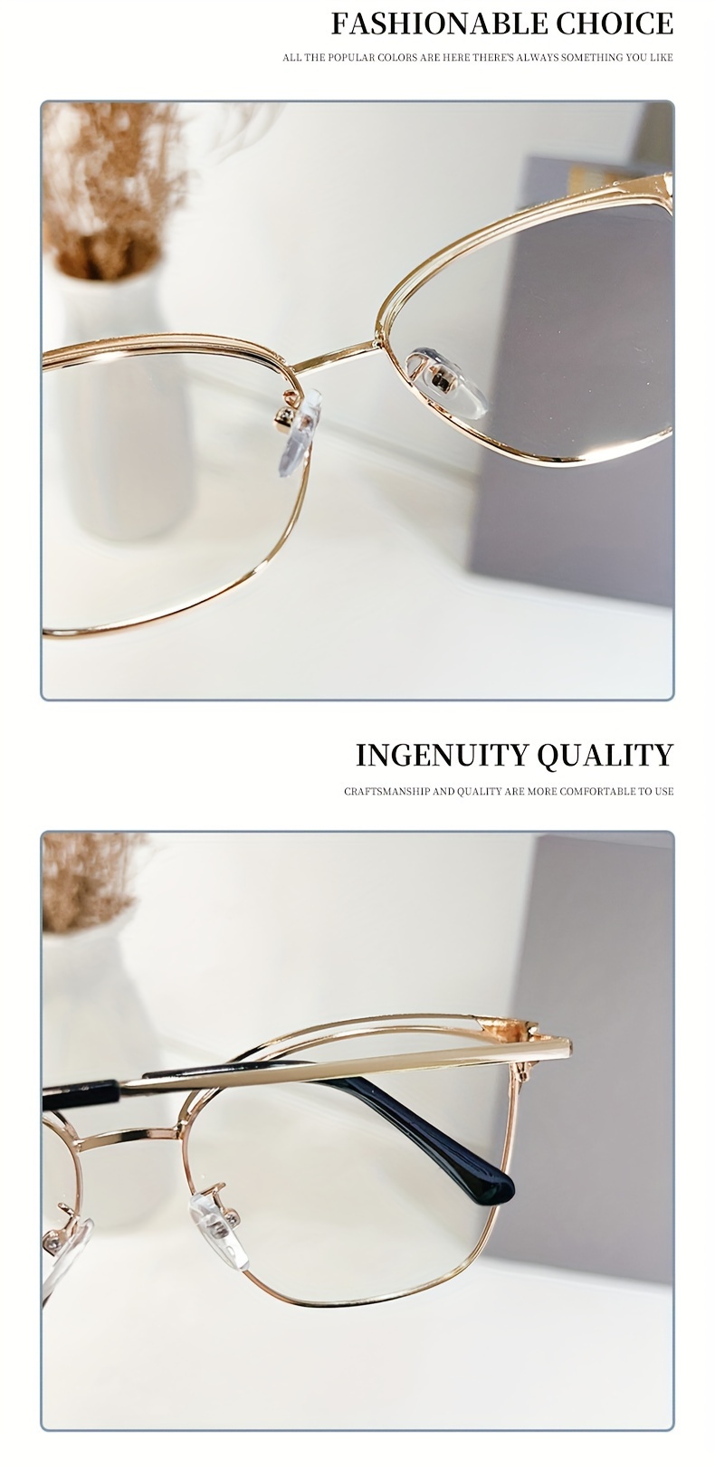 Nuevo Minus Monturas De Gafas De Mujer Ojo De Gato 1025 Lentes  Fotocromáticas Gratis, Anti UV Fotocromático Y De Moda