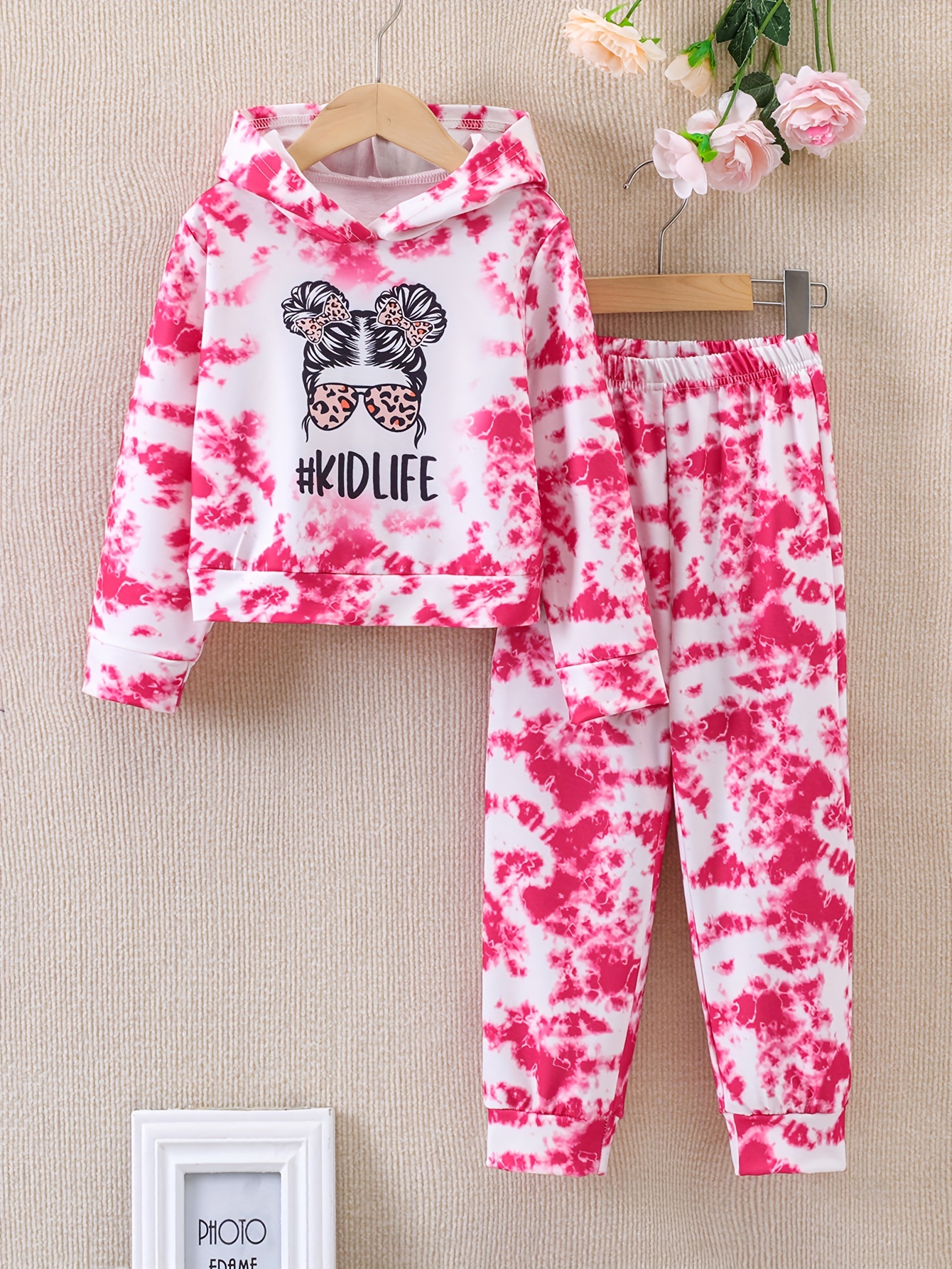 Tie Dye Outfits Girls Kidlife Print Hoodies Comfy Jogger - Temu