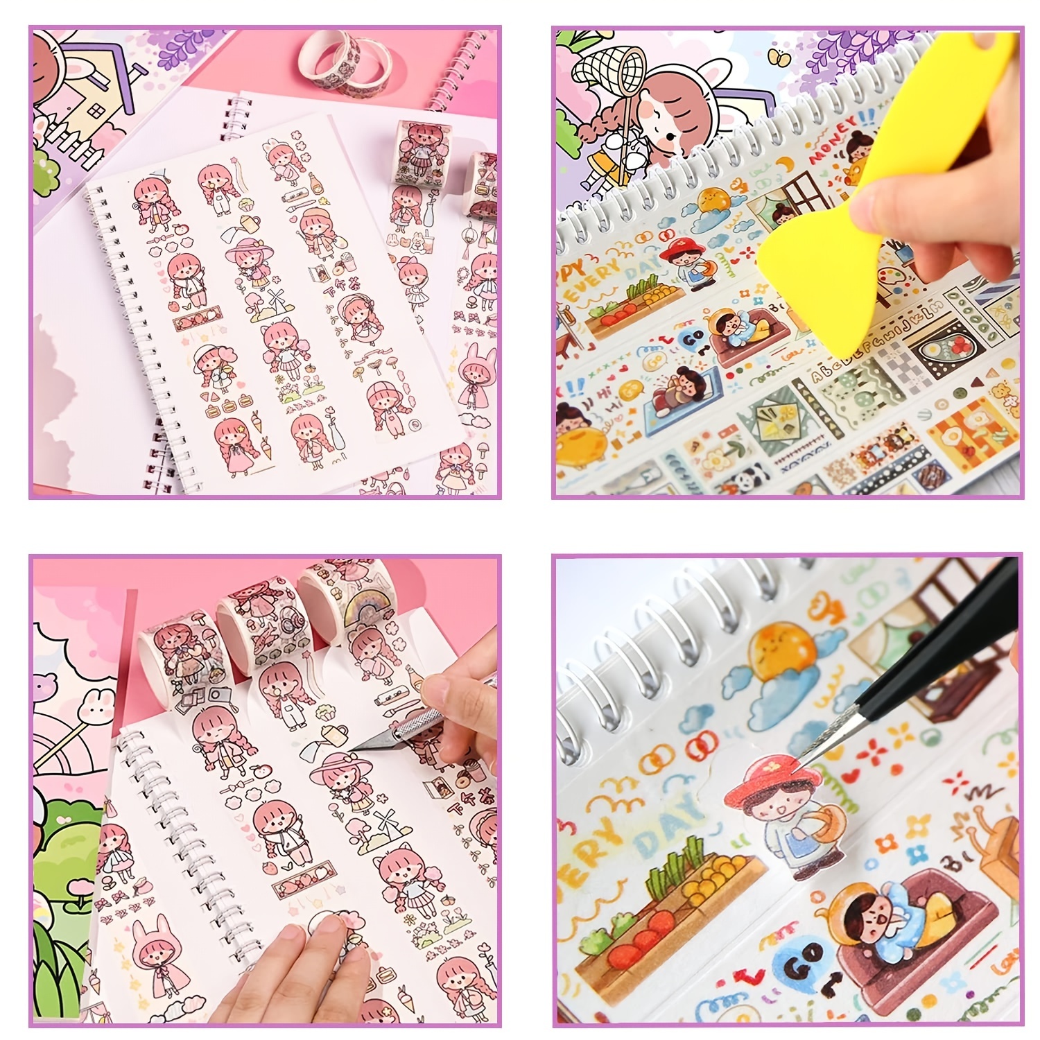 Reusable Sticker Book 80 Sheets Sticker Collecting Album Sticker Collection  Accessories Activity Sticker Album for Collecting Stickers, Labels, Plus  Size in 2023