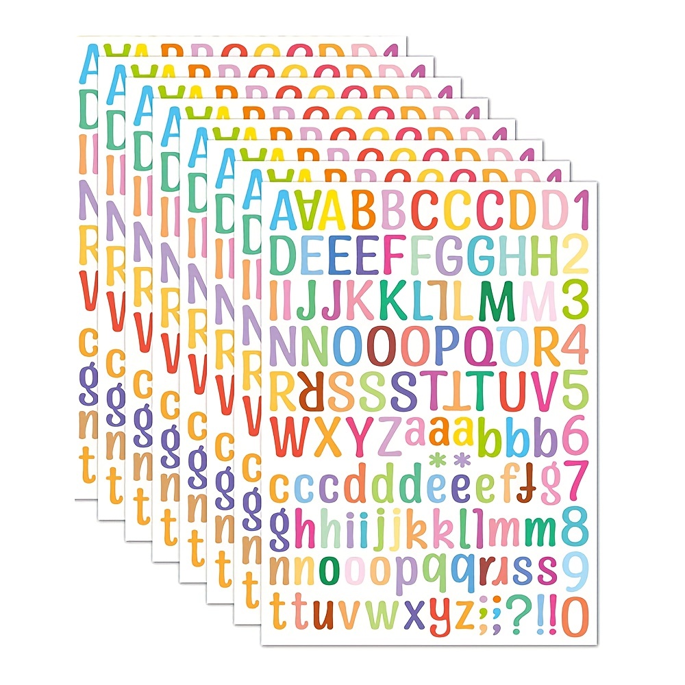 Letters Stickers Self Adhesive Vinyl Letter Alphabet Number - Temu