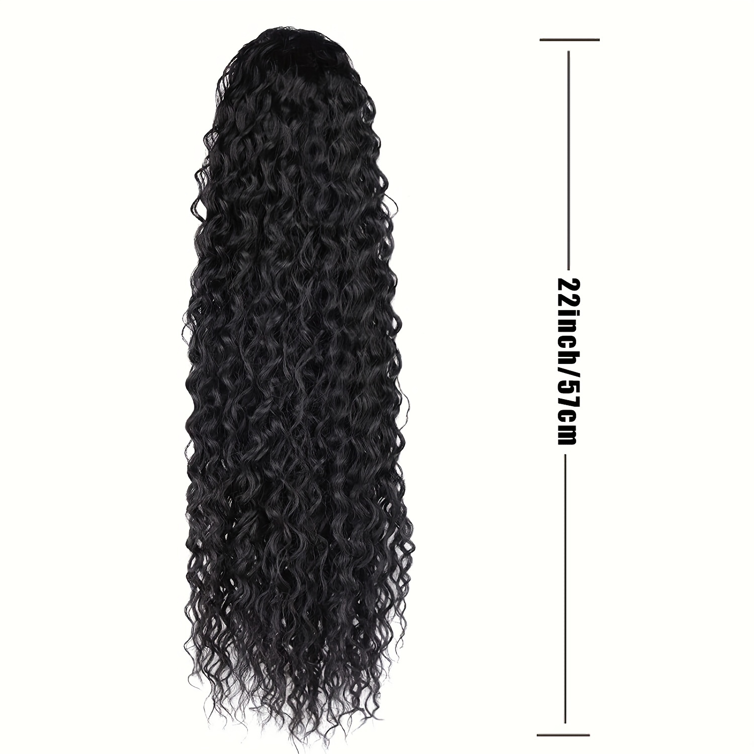 Drawstring Ponytail 60 96 Cm Natural Wave Synthetic Hair Extension