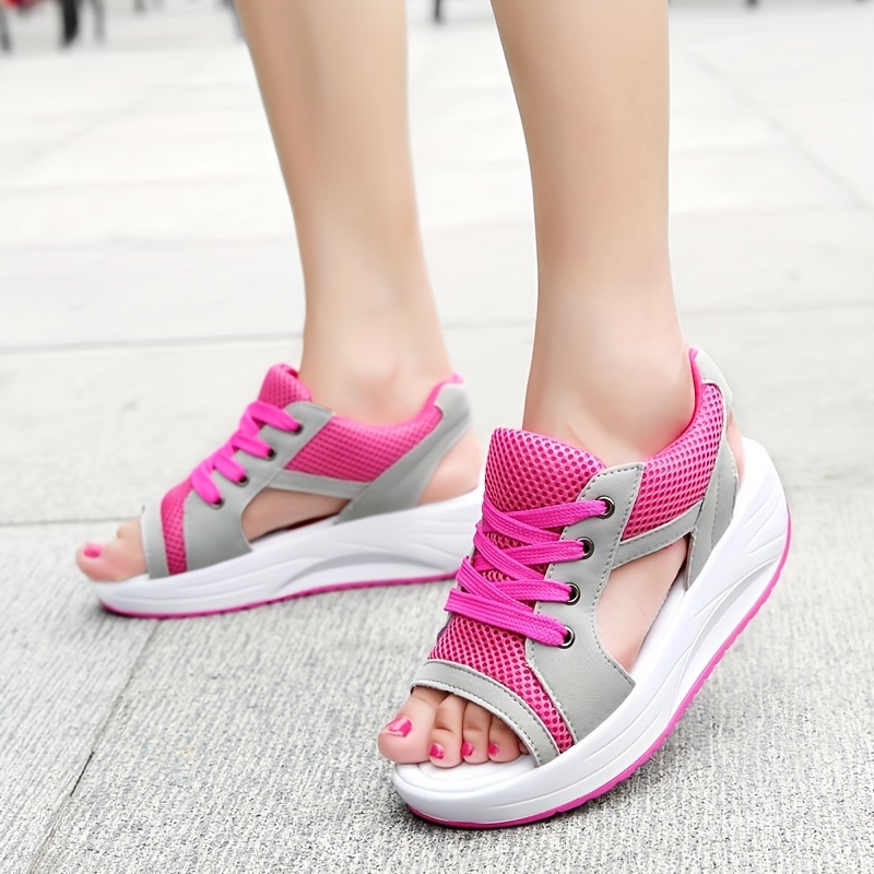 Open toe hot sale trainers