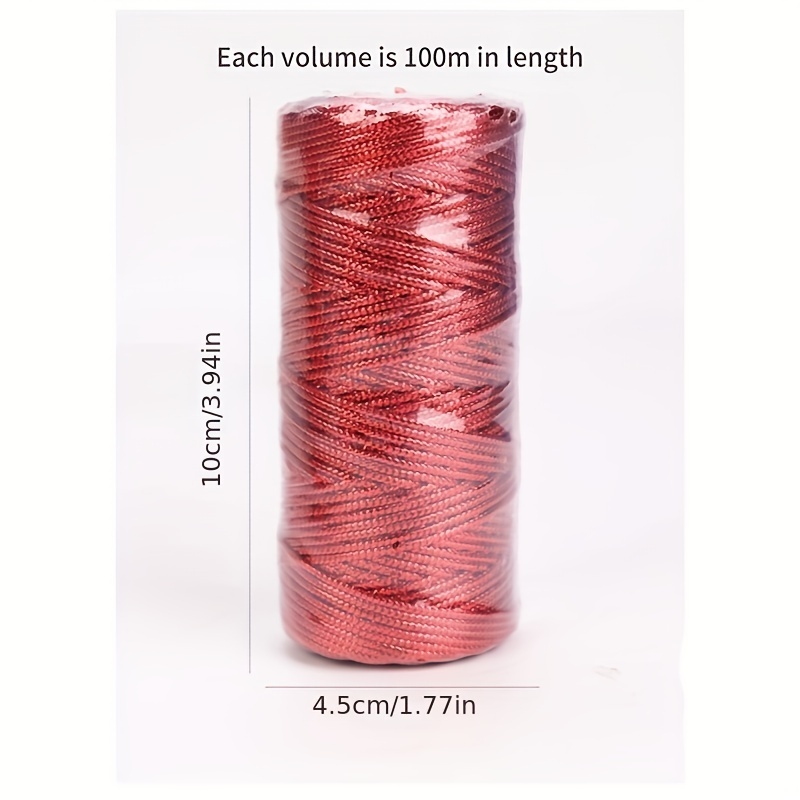 Golden Silvery Cord Rope 16 Strands Non stretch Gift Packing