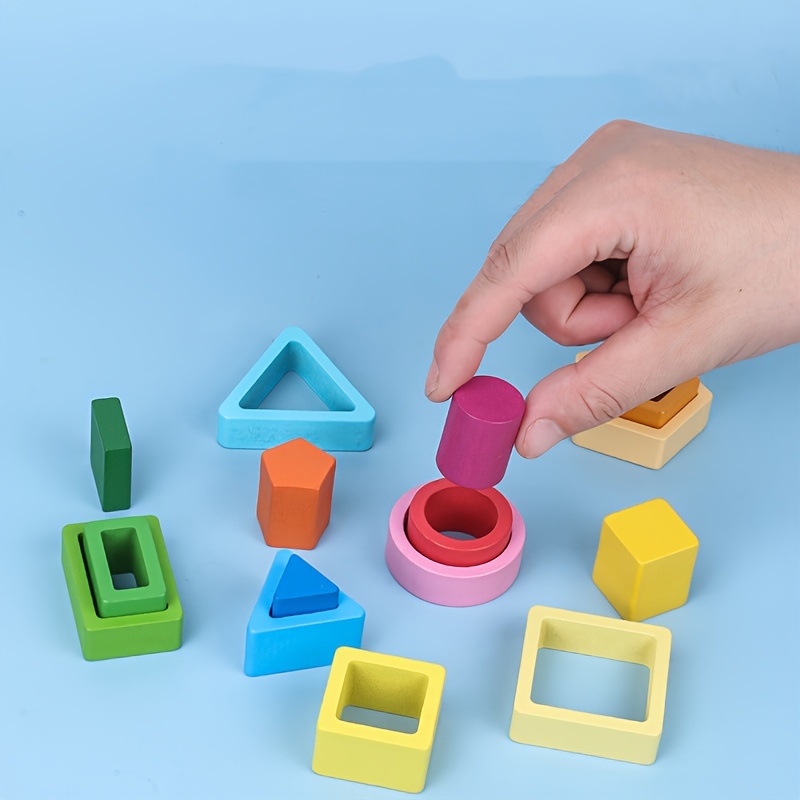  KMTJT Juguetes Montessori para niños de 2 años, clasificador de  formas de madera para niños de 18 meses, juguetes de clasificación y  apilamiento de madera, regalos para niños de 2, 3