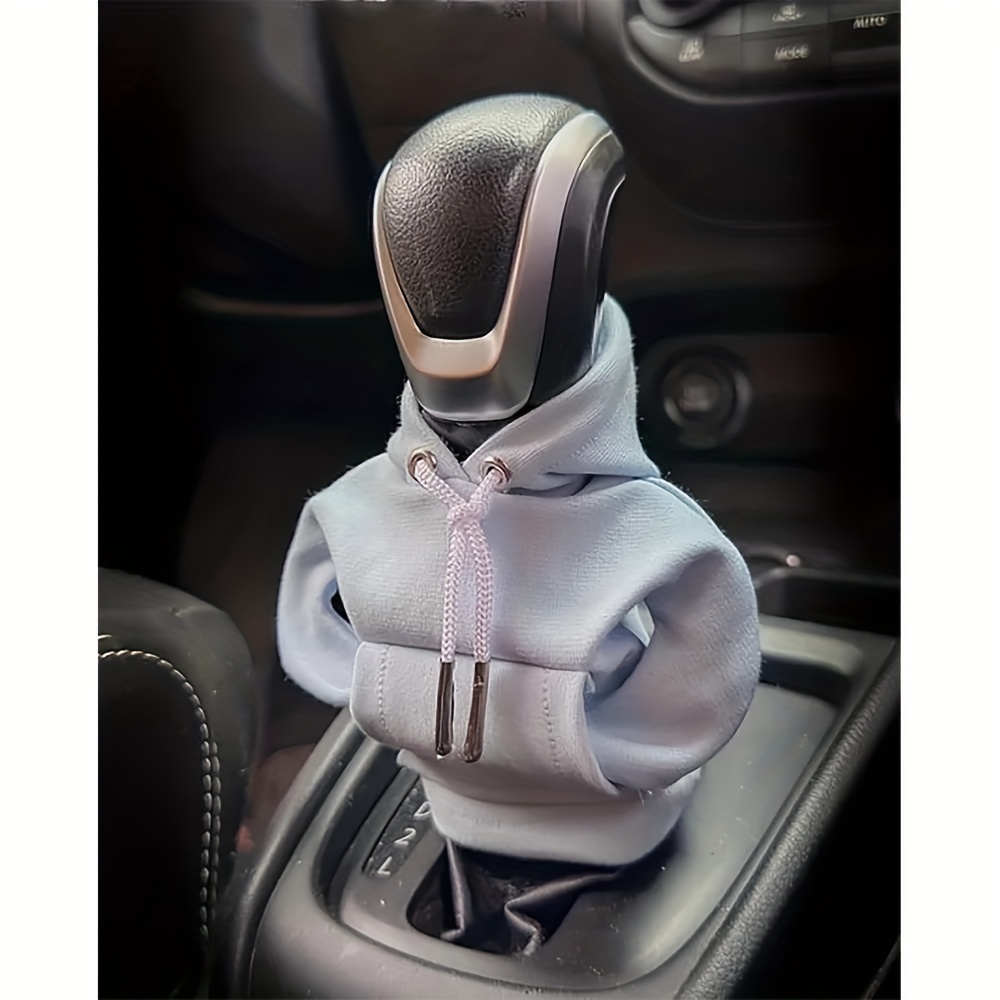 Mini Car Hoodie Funny Car Accessory Car Gear Shift Cover Hooded Sweathshirt  for Car Gear Shift Shift Knob Cover 