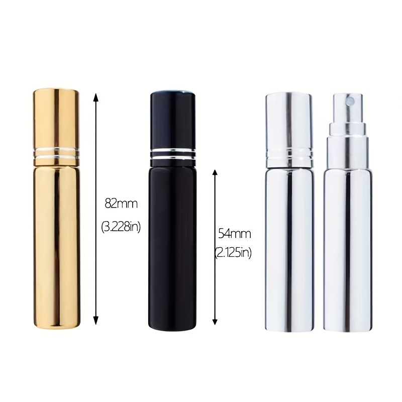 Spray Bottles Uv Electroplated Glass Tubes Travel Perfume - Temu