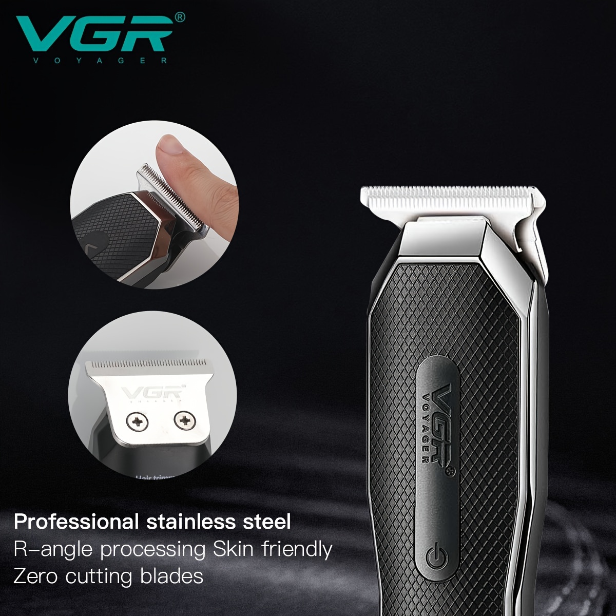 VGR cortadora de pelo profesional para hombre maquina cortar pelo Broche  del pelo Impermeable Maquina de