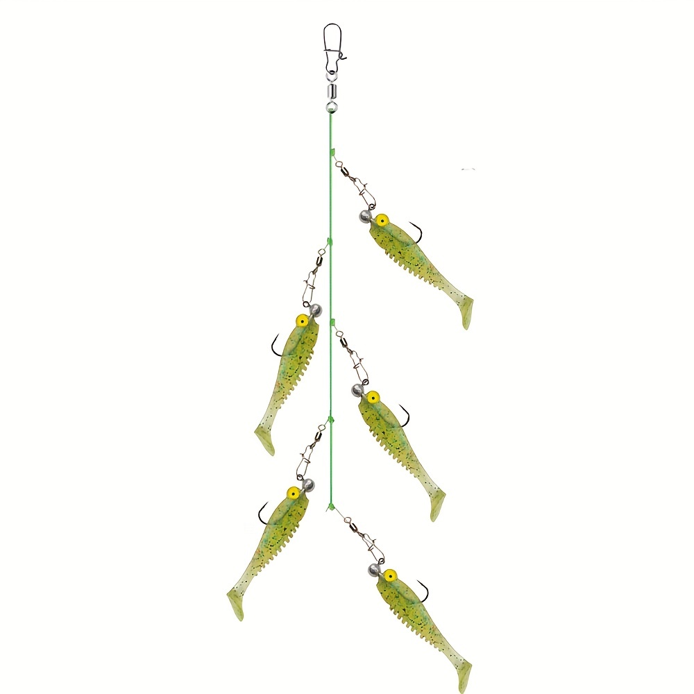 1pc Fishing Bait Kit For Freshwater And Saltwater, Ice Fishing Lure With  Willow Blade And Swivel