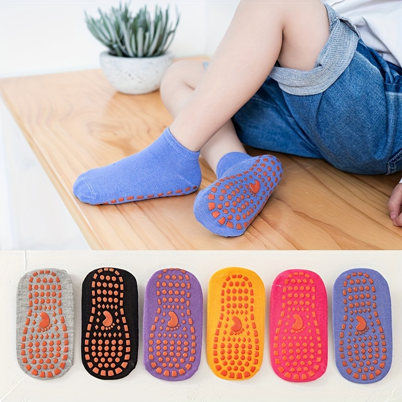 Children's Floor Socks Non slip Silicone Socks Indoor - Temu