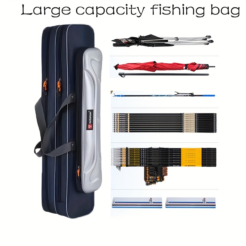 

Fishing Bag Backpack, Fishing Rod Bags With Large Capacity, Double Layers Fishing Lure Gear Storage Handbag
