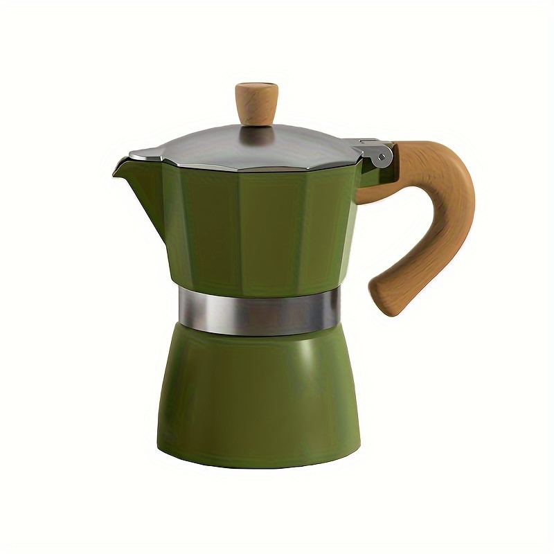 Coffee Pot, Moka Pot Italian Coffee Maker 3 Cup Stovetop Espresso Maker For  Gas Or Electric Ceramic Stovetop Camping Manual Cuban Coffee Percolator For  Cappuccino Or Latte - Temu