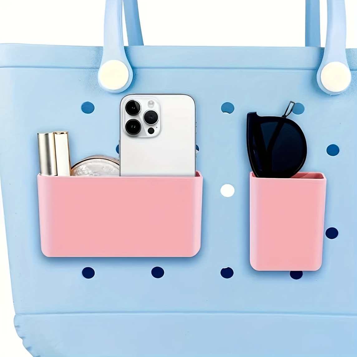 Simple Plastic Phone Organizer, Durable Beach Bag Accessories,  Multifunctional Storage Travel Accessories - Temu