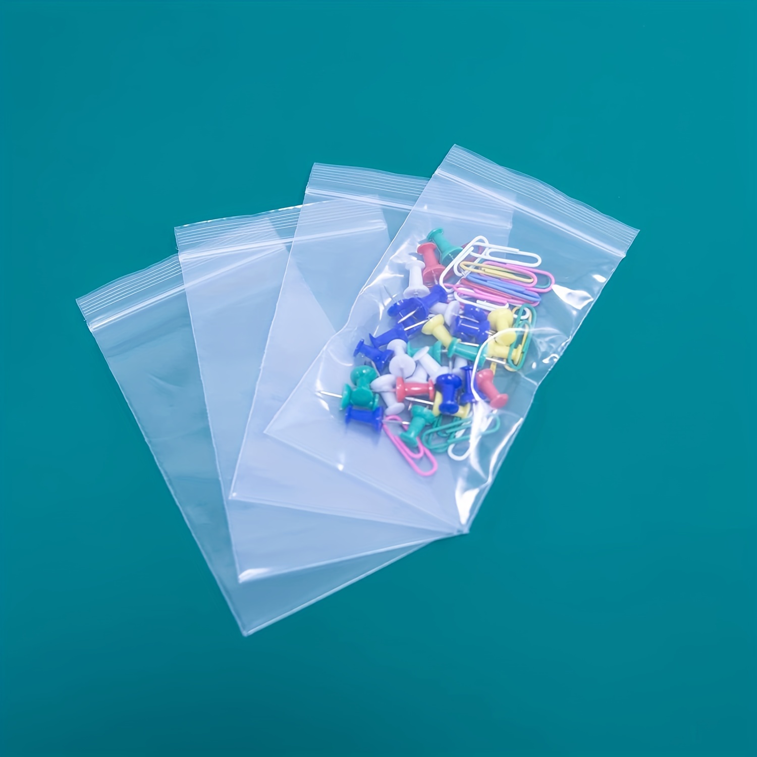 Acheter Sacs en plastique refermables à fermeture éclair, 100/400/500  pièces, sac transparent en Poly à fermeture éclair refermable