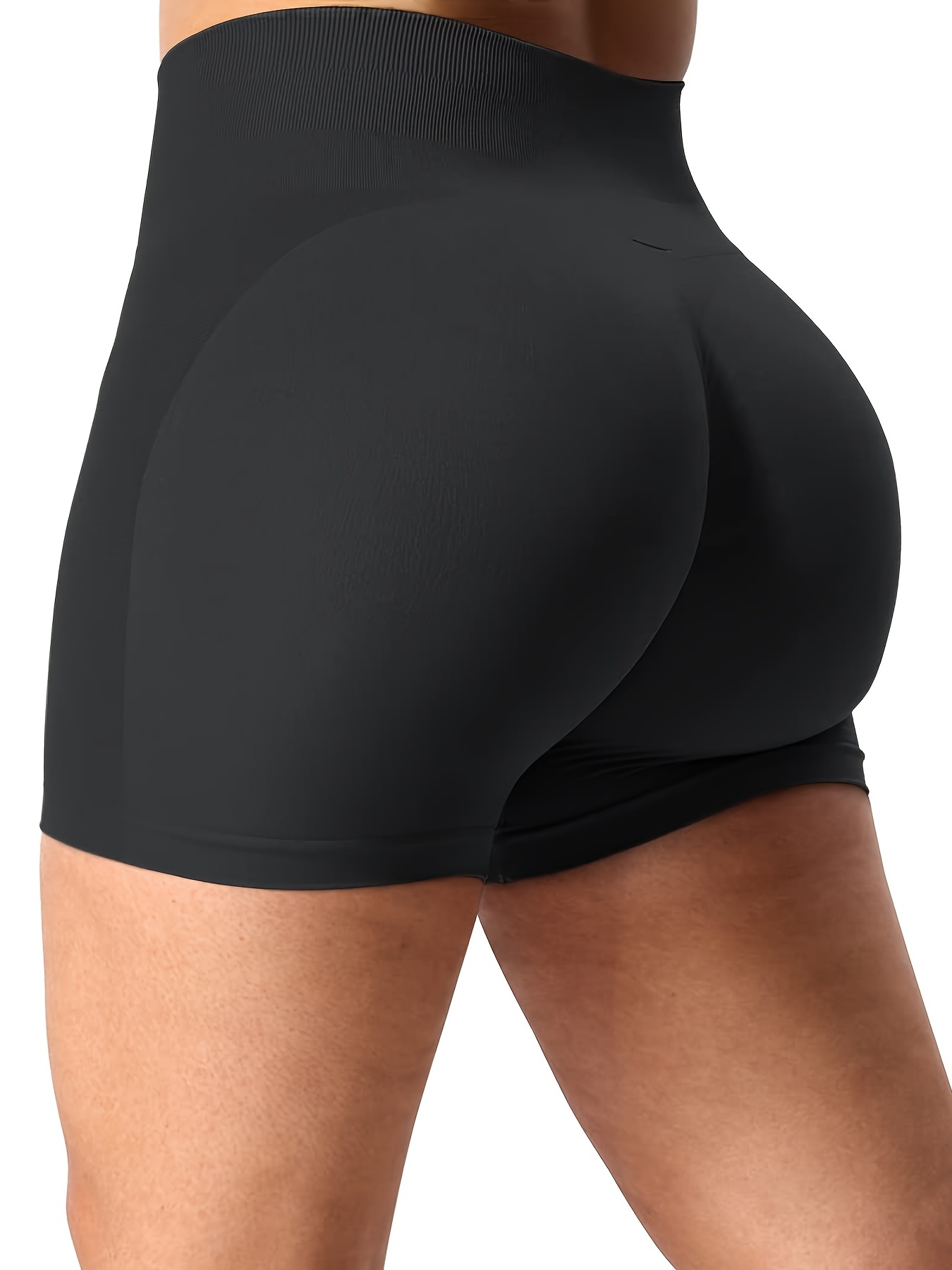 nsendm Waisted Lifting Shorts Waist High Shorts Biker Women Workout V Yoga  Shorts Yoga Pants Women Petite Short Shorts Black Small 