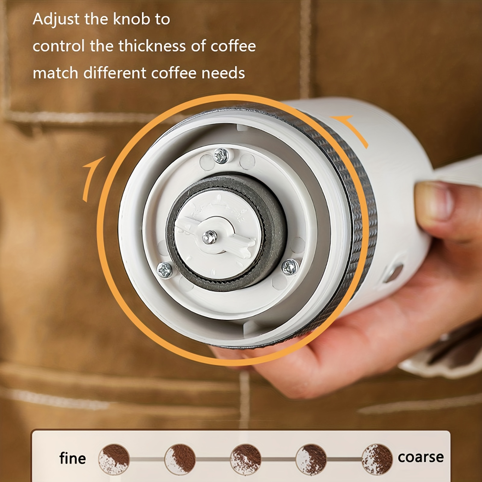 Electric Coffee Grinder, Adjustable Coffee Bean Grinder, Spice