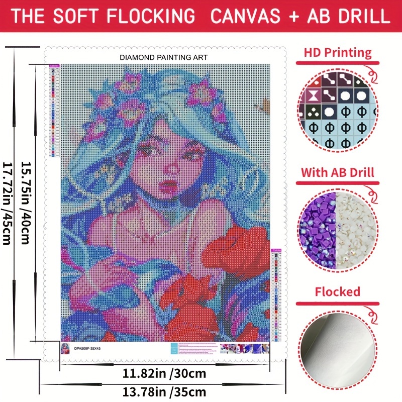 5d[flocked Canvas] [+ Ab] [round Square][core ][new - Temu