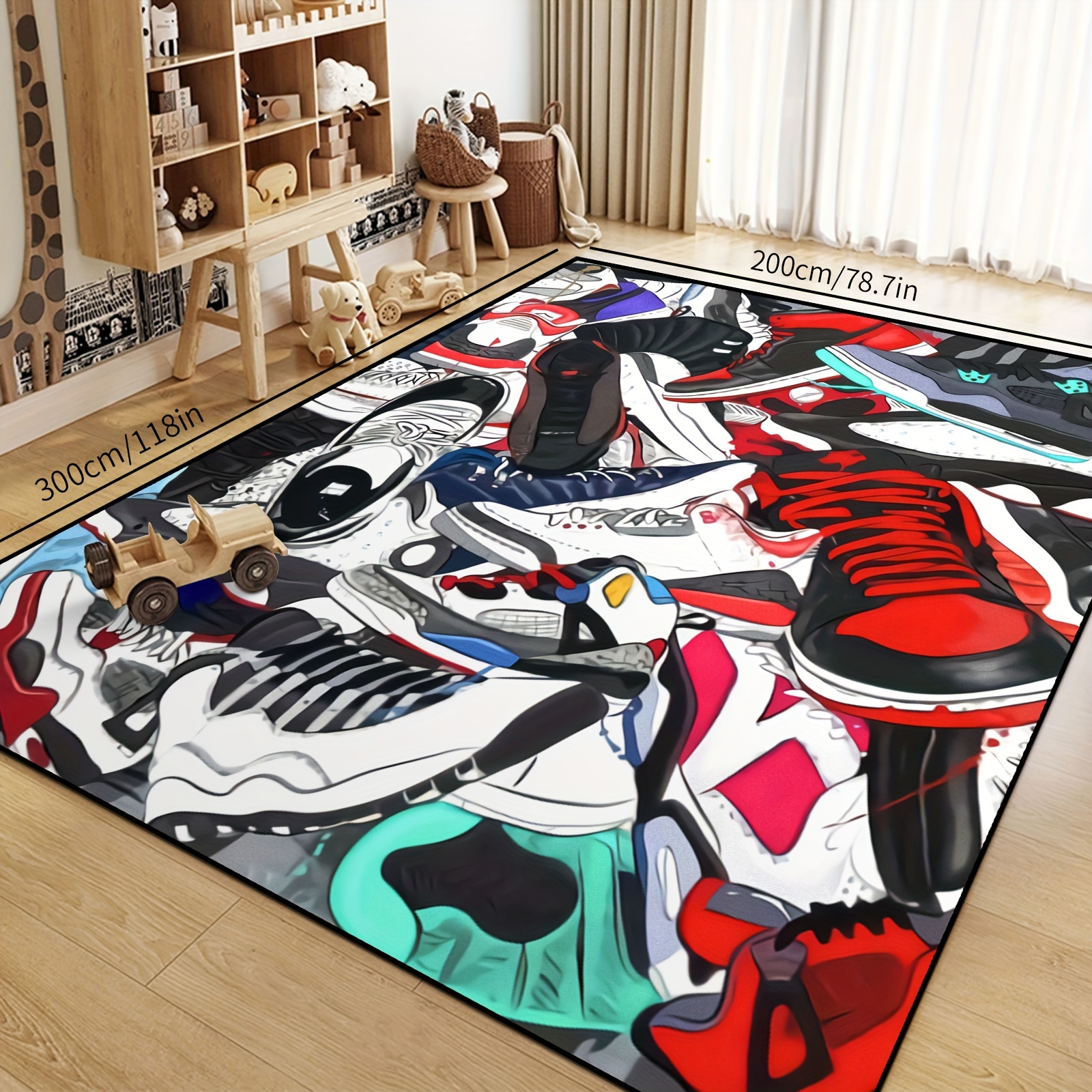 1pc Soft Flannel Area Rugs Anti Fatigue Shaggy Floor Carpet Football Print  Area Rugs Non Slip Machine Washable Carpet Entrance Welcome Door Mat Living  Room Bedroom Nursery Room Game Room Dormitory Carpet