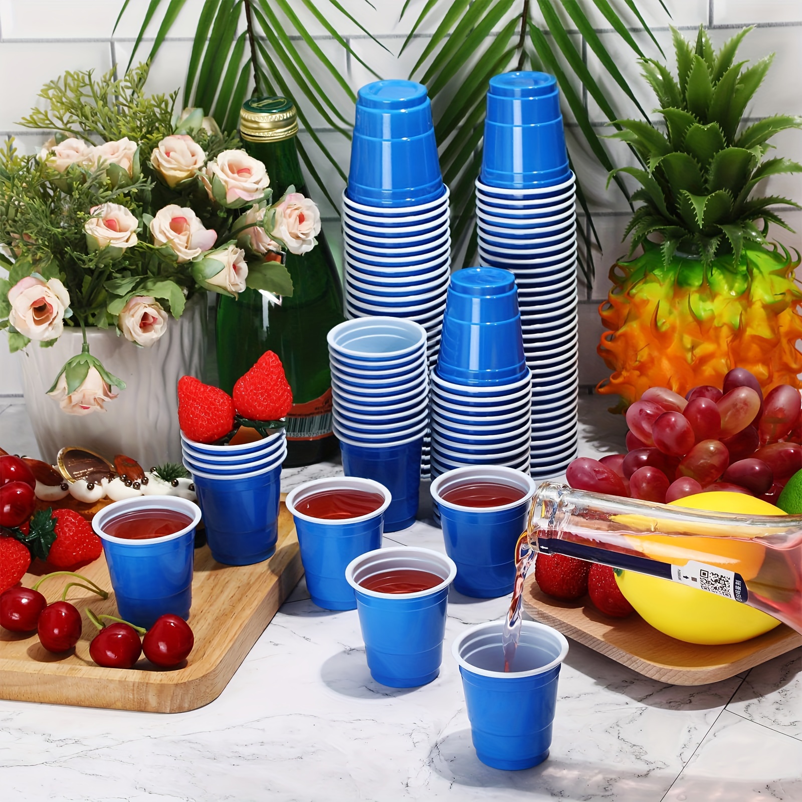 Plastic Shot Cups, Mini Disposable Shot Glasses Small Plastic Cups For  Wedding, Graduation Party, Beer Taste Serving, Snacks Samples And Tastings ( red) - Temu