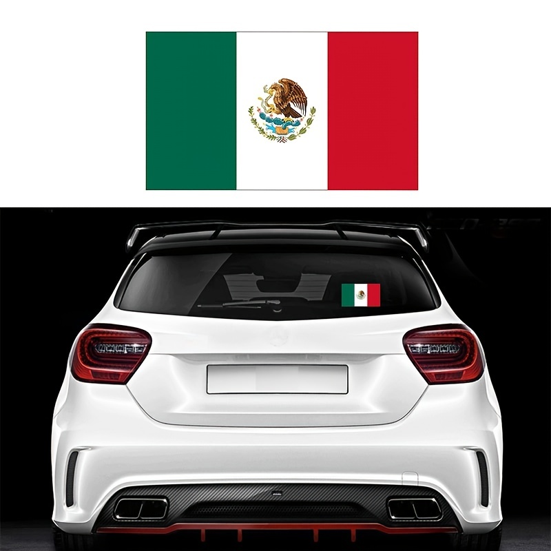 Mexico Flag Decal - Waterproof Mexico Sticker - Bandera de Mexico