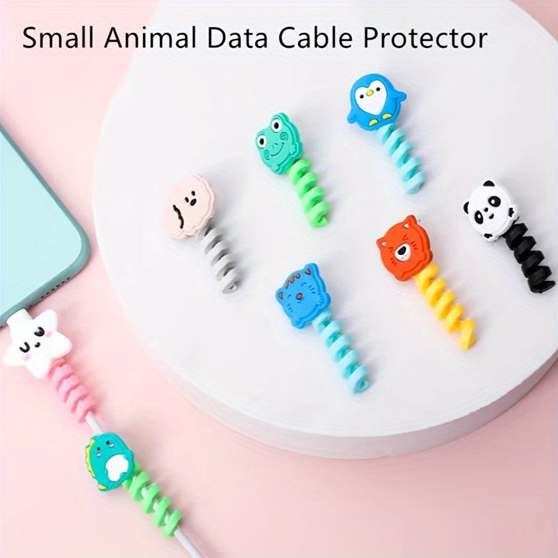 Cute Animal Biting Shaped Charging Cable Protector - Temu