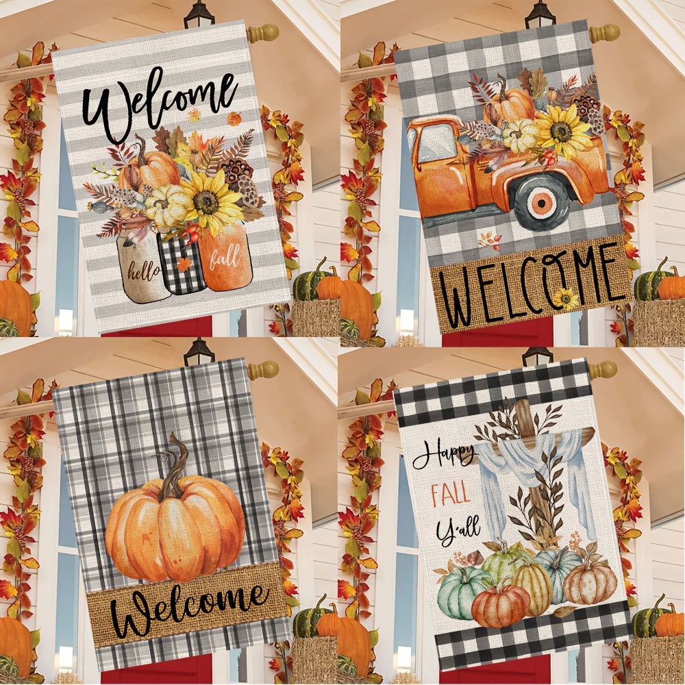 Football And Fall Y'all Garden Flag, Double-sided Linen Flag, Fall Decor,  Thanksgiving Day Decor, Yard Decor, Garden Decor, Outdoor Decor, Holiday  Decor (no Metal Brace) - Temu