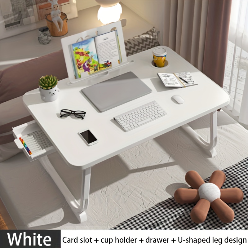 Mesa plegable portátil para ordenador portátil, soporte de escritorio  perezoso para cama, sofá, instalación gratuita, mesa pequeña para  computadora, escritorio de pie, muebles para el hogar - AliExpress