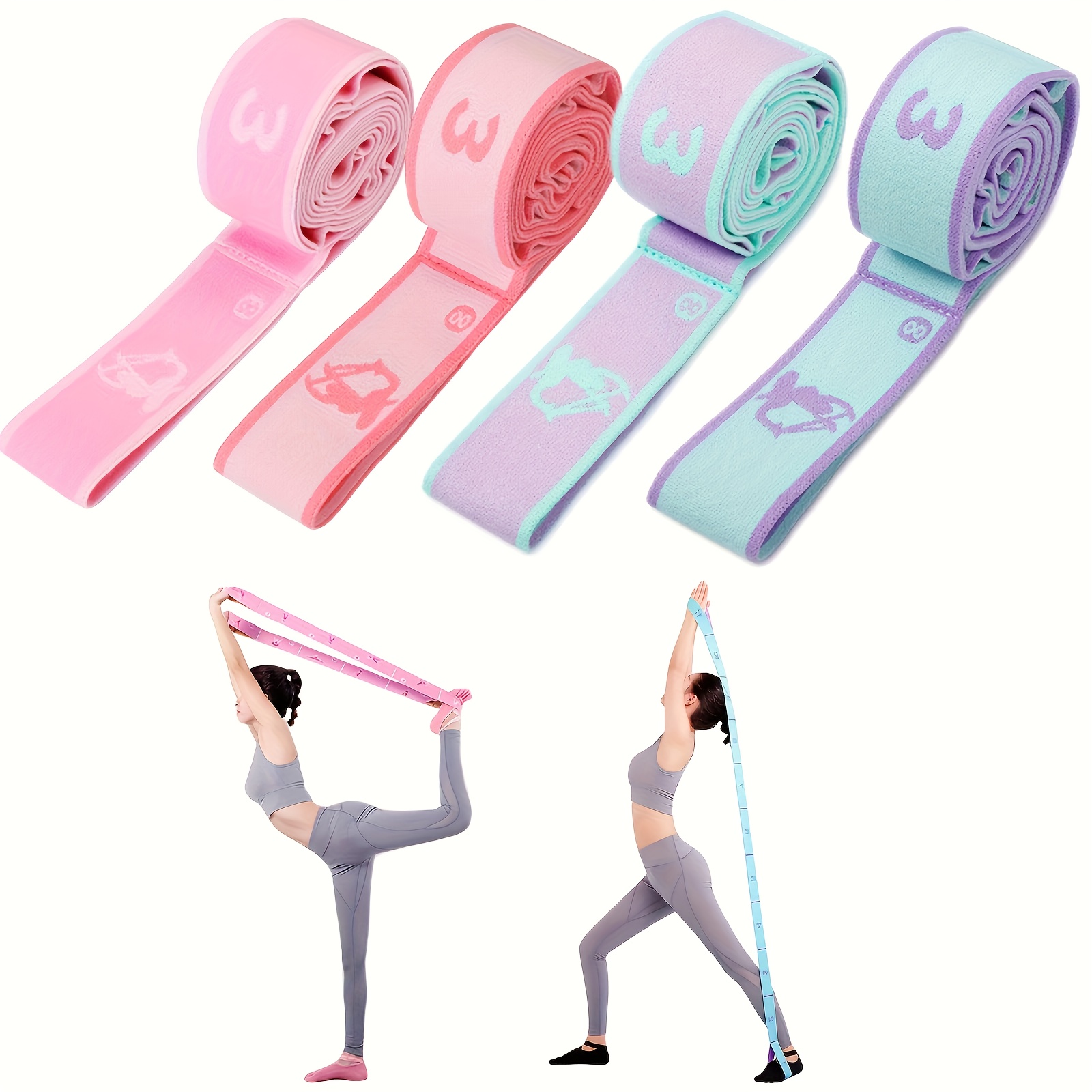 Yoga Segmented Stretch Strap Sports Exercise Resistance - Temu