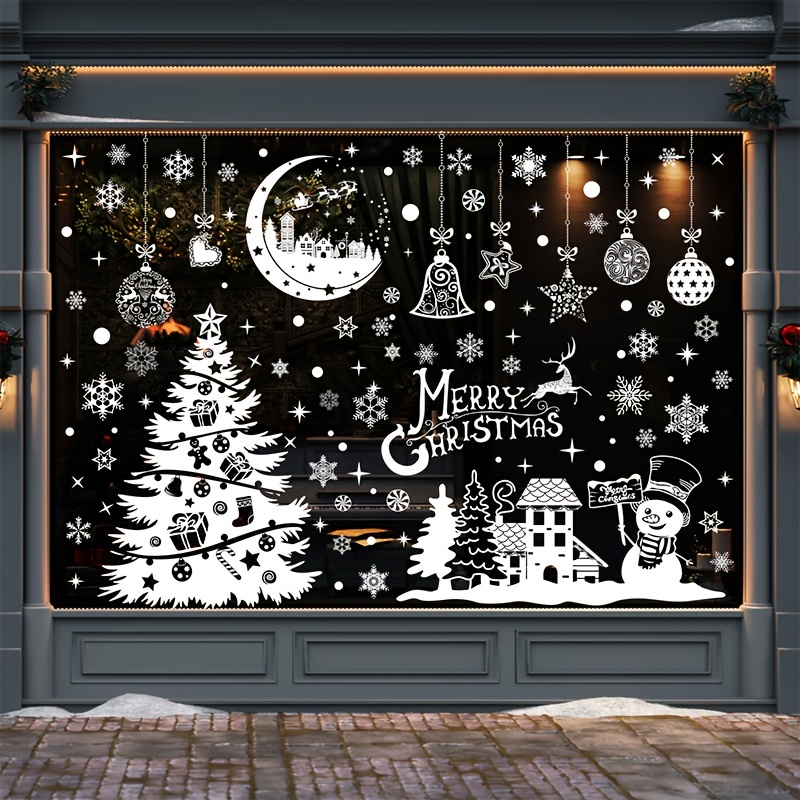 Christmas Decorations For Glass Doors And Windows Christmas Window ...