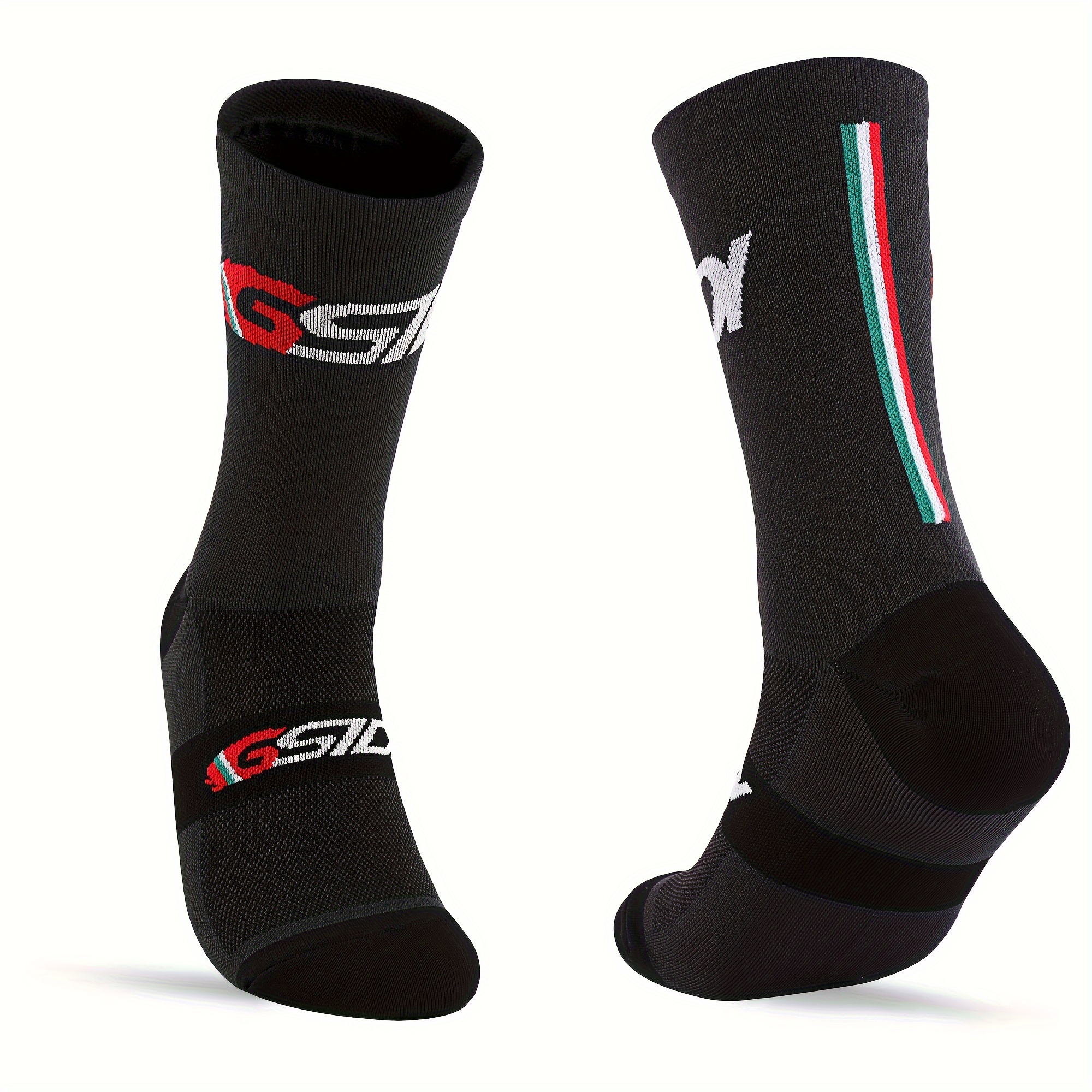 TEMU Par De Calcetines De Ciclismo Unisex De Secado Rápido, Cómodos Y Transpirables Para Hombres Y Mujeres, Suaves Casuales Para Invierno Y Otoño