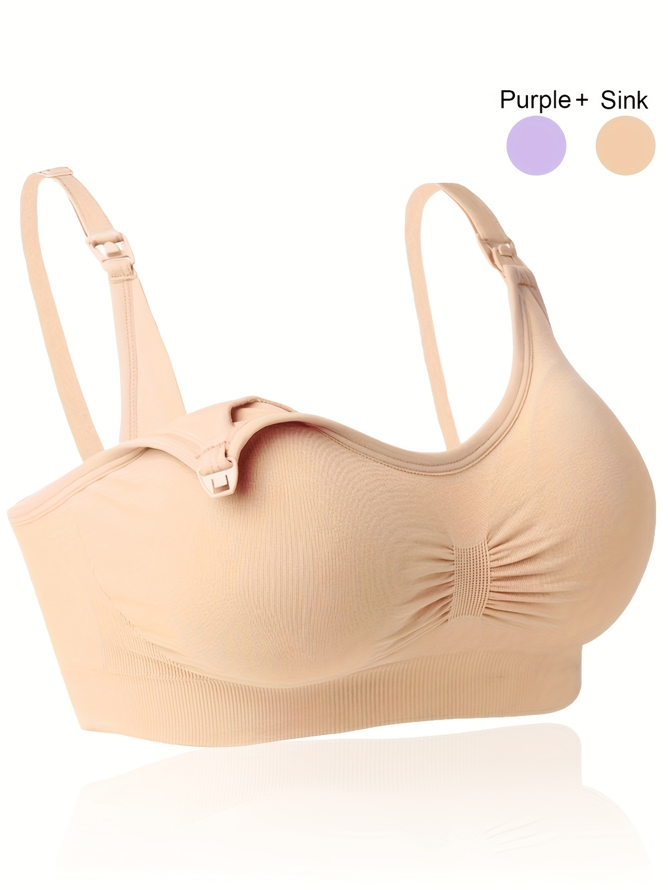 Women Pregnancy Breast Feeding Maternity Nursing Bra Underwear Front Open  Buckle 
