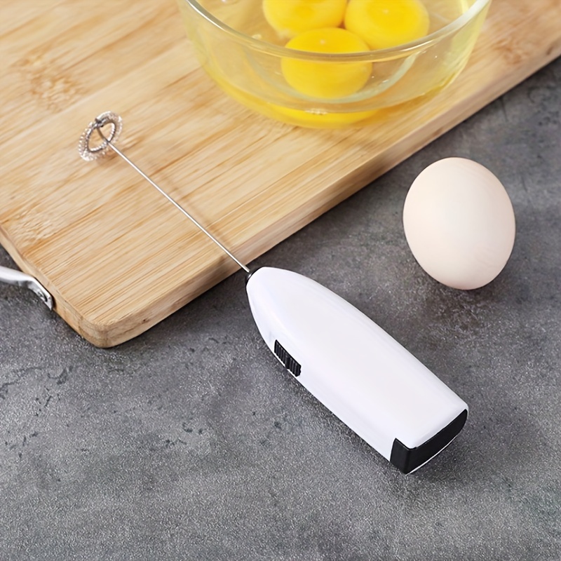 1pc Electric Egg Beater Milk Frother For Coffee Household Kitchen Mini  Stainless Steel Coffee Milk Tea Blender pink
