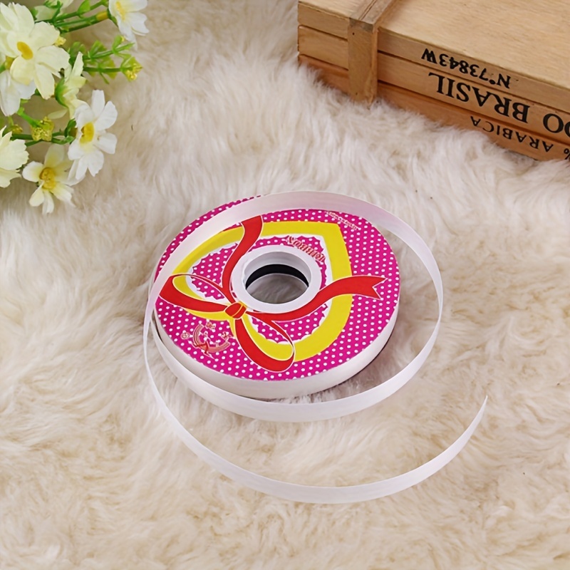 Funie Balloon String Transparent Flexible Plastic Rolls Balloon Tape Strips  for Birthday 