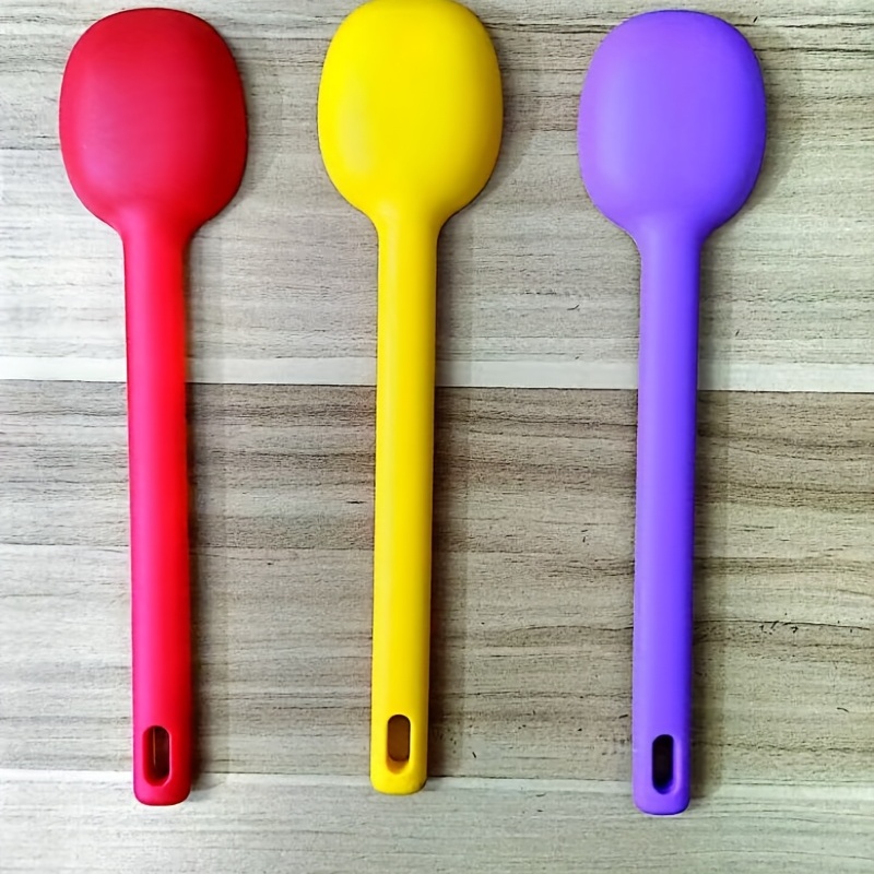 Silicone Spoon, Colorful Small Spoon, Soup Spoon, Kitchen