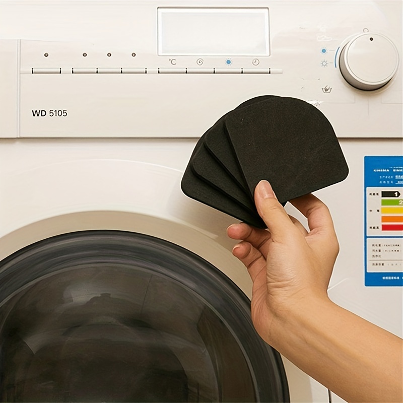 4Pcs Anti-Slip Noise- Reducing Washing Machine Feet Non-Slip Mats  Refrigerator