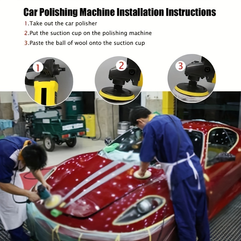 Car Polishing Waxing Buffing Wheel Pad Car Polisher Kit For - Temu