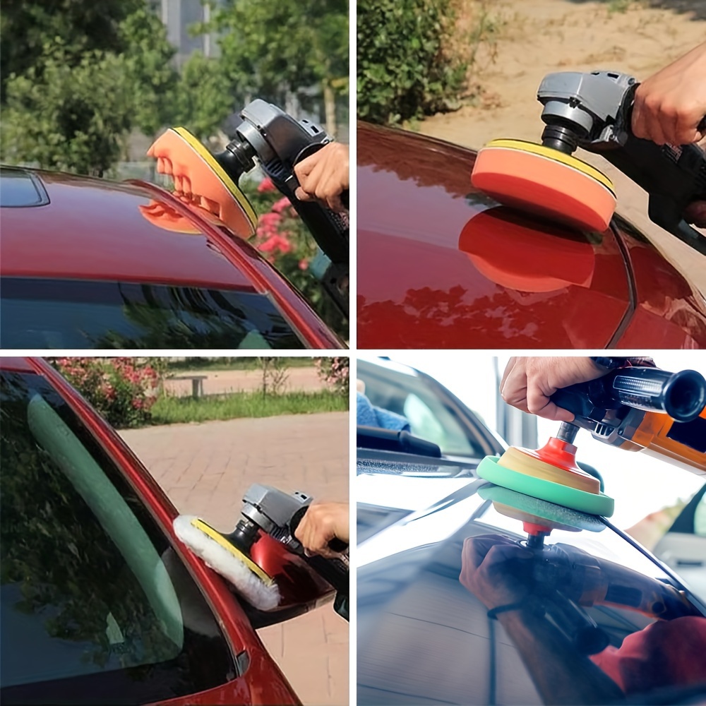 Car Polishing Pads Drill Buffing Kit Professional Car Sponge - Temu