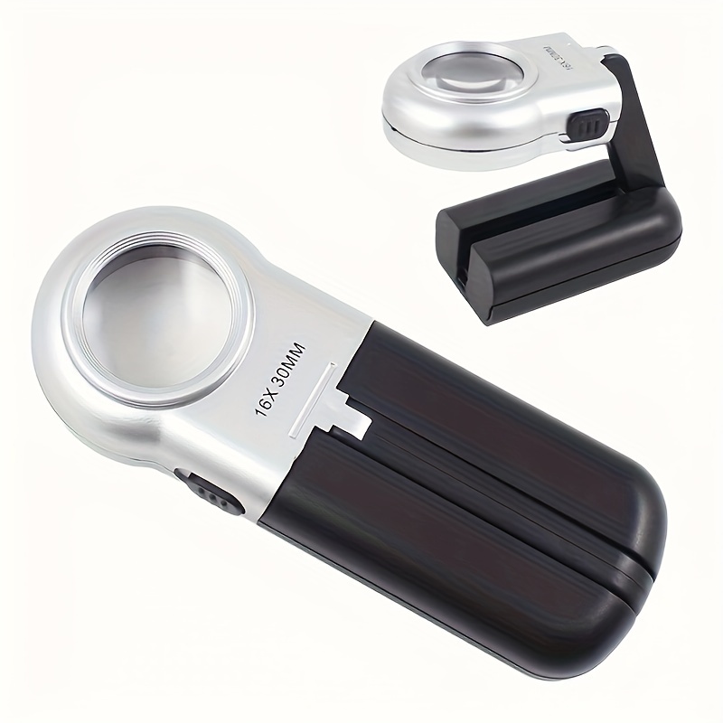 774 3zx1 pocket Diamond Magnifying Glass With Led Light - Temu