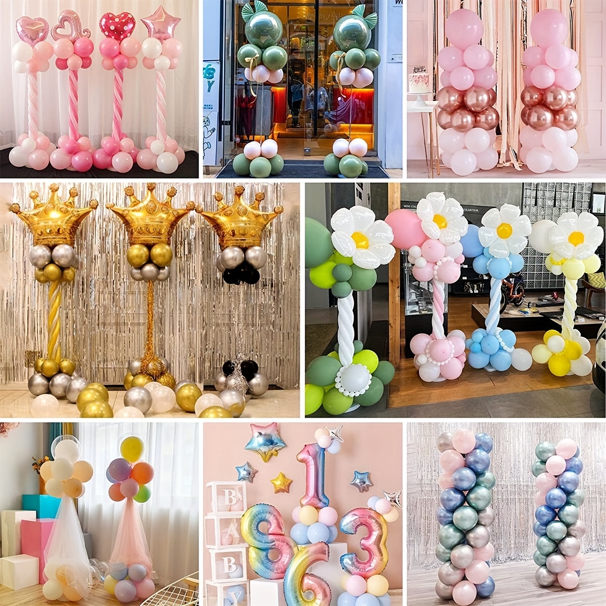 2sets, Balloon Stand Kit, Balloon Hold Stander, Balloon Accessories,  Prefect For Wedding, Christmas, Thanksgiving, Spring Festival, Birthday  Party Dec
