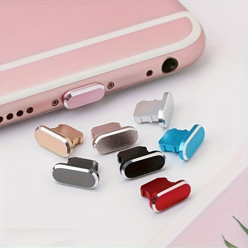 For Iphone Charging Port Dust Plug Multi color Metal - Temu