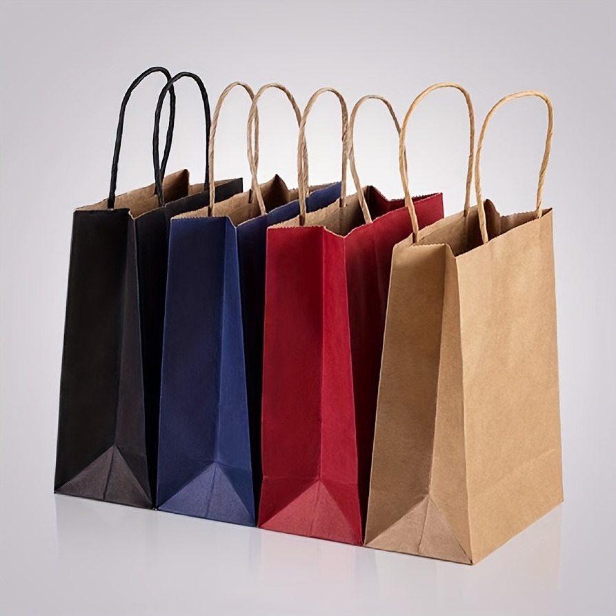 10/20Pcs/Pack Small Kraft Paper Gift Bags Vintage Party Treat Brown Paper  Bags