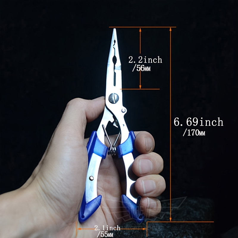 XTOUC , Saltwater Fishing Pliers Titanium Alloy Jaw, Fish Hook Quick  Removal, F