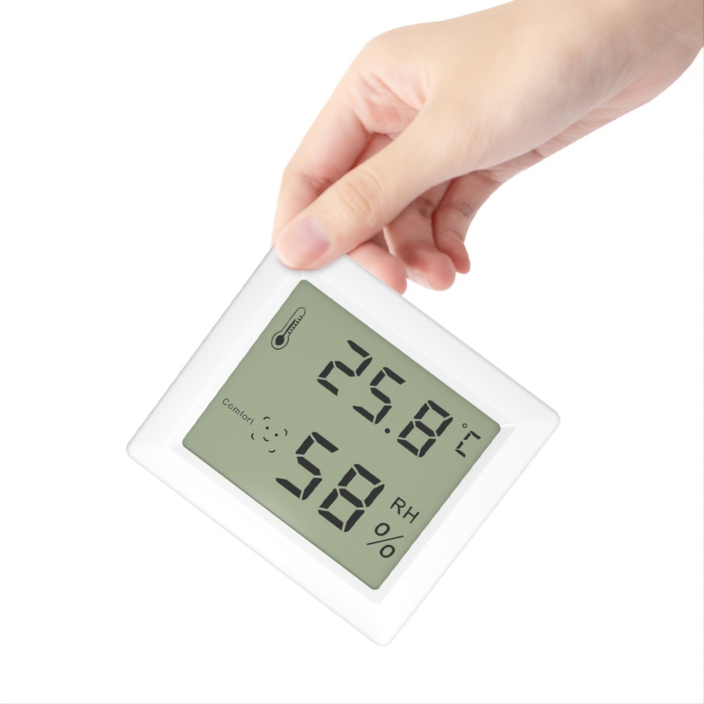 Room Thermometer Indoor Outdoor Thermometer Home Thermometer With Touch  Switch Lcd Display For Humidity Detector, Baby, Nursery Thermometer  (circular - With Touch Switch) - Temu