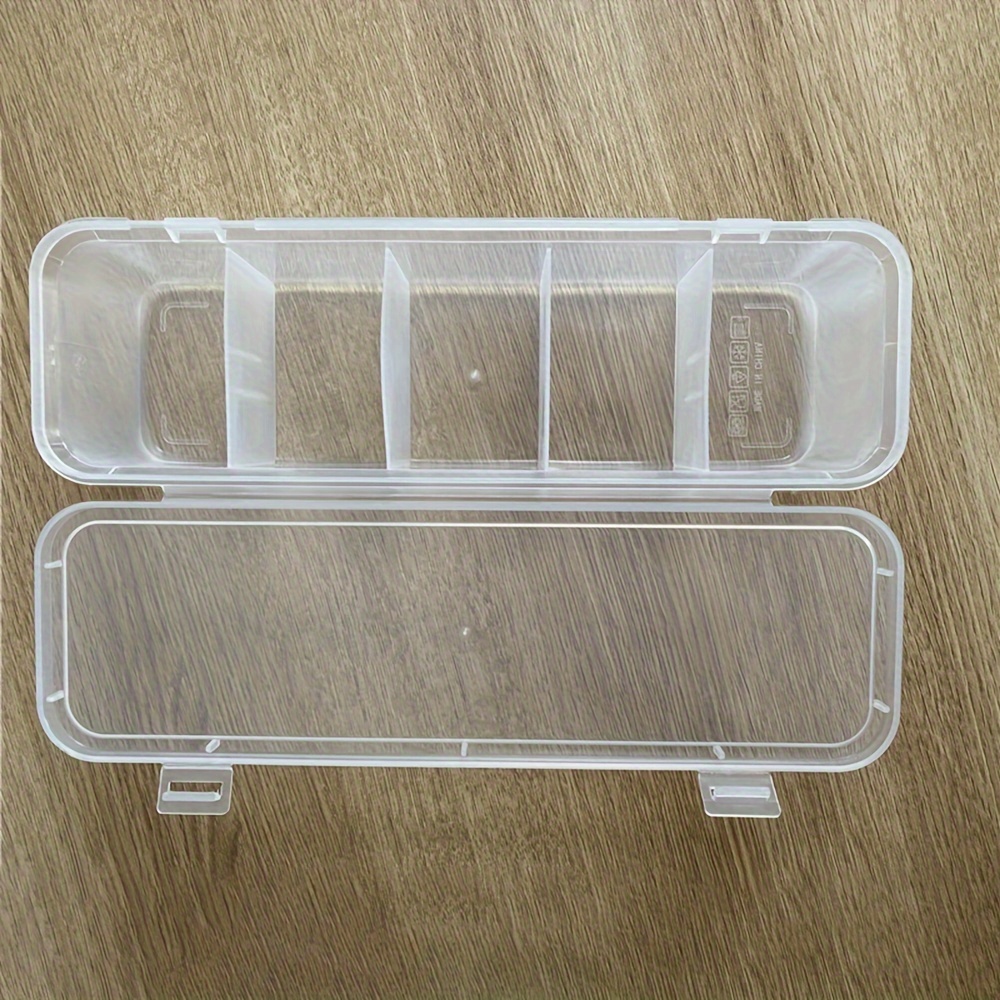 1pc Clear Hair Tie Storage Box, Simple PET Clear Desktop Storage Box For  Home